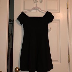 Old Navy Black Shoulder Dress